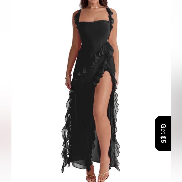 Mia Ruched Maxi Dress - Picture 2 of 3